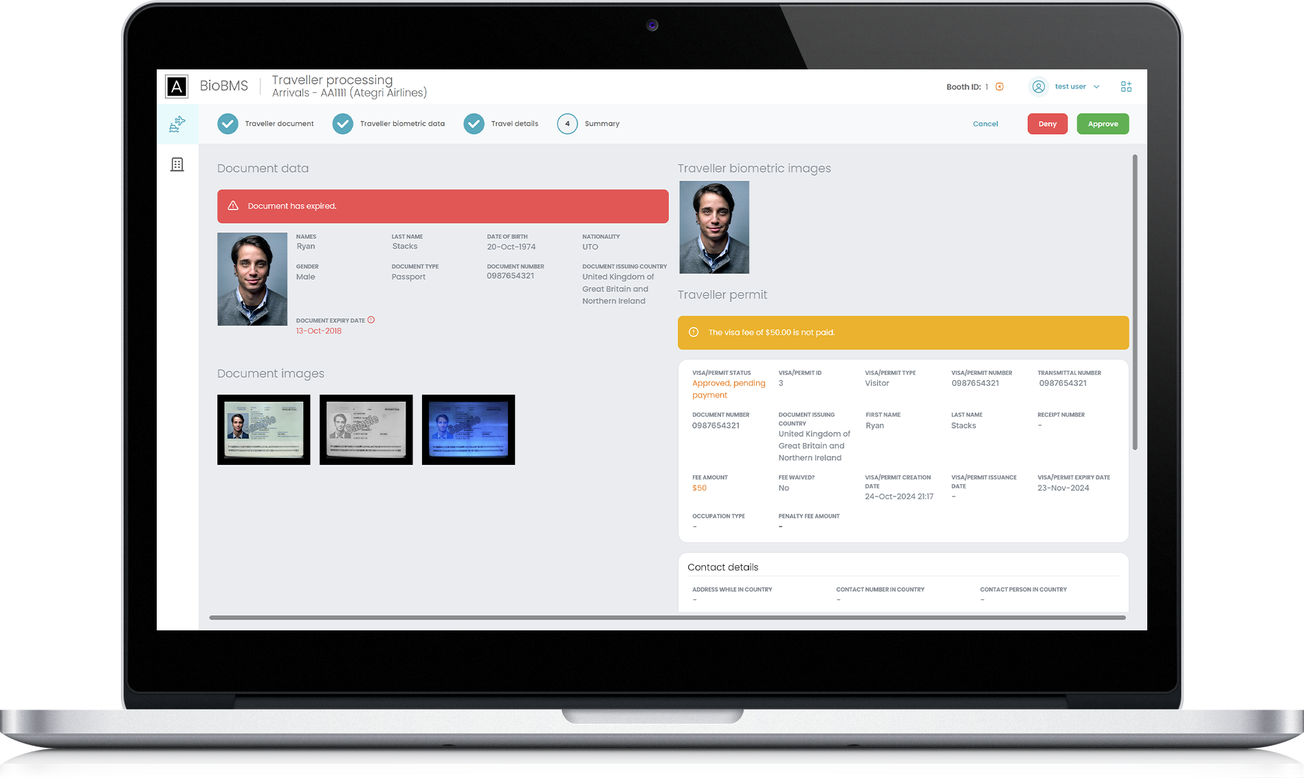 Example of UI from Ategri